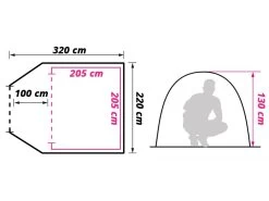Obelink Shelter 3 CoolDark Koepeltent 15 Obelink Shelter 3 CoolDark Koepeltent -Buiten Kamperen obelink shelter 3 cooldark floor plan ecommerce 7d85