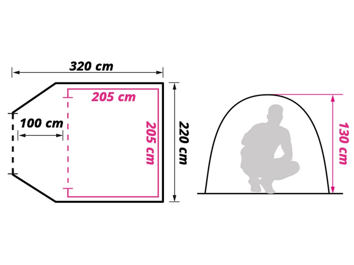 Obelink Shelter 3 CoolDark Koepeltent 9 Obelink Shelter 3 CoolDark Koepeltent - Image 7