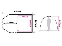 Obelink Summer 4 Easy Air Opblaasbare Tunneltent 19 Obelink Summer 4 Easy Air Opblaasbare Tunneltent -Buiten Kamperen obelink summer 4 easy air floor plan ecommerce