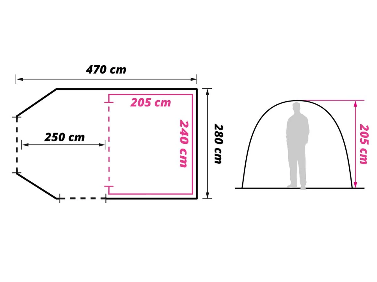 Obelink Summer 4 Easy Air Opblaasbare Tunneltent 11 Obelink Summer 4 Easy Air Opblaasbare Tunneltent - Image 9